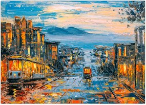 Tablou - Telecabină, San Francisco (70x50 cm)