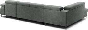 Colțar lemn masiv Cordoba III extensibil, 346 × 203 × 76 cm - Stânga