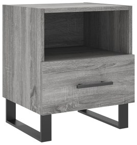 vidaXL Noptieră, gri sonoma, 40x35x47,5 cm, lemn compozit