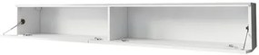 Dulap TV Dlana 180 MDF (Negru grafit +  Negru) (cu iluminat LED alb). 1106209