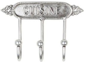 Cuier de perete decorativ, din alama, H4 cm, Fleurlys