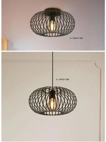 Pendul / Lustra aplicata stil modern industrial AVERY 59901-1BK SRT