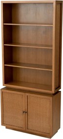 Dulap cu Rafturi Design LUX, Lemn, Rattan, Borchard