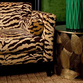 Masuta Laterala Design LUX, Alama, Sticla, Negru, Botanico