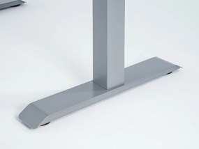 Viva Little, Birou reglabil electric, două motoare - Gri - Alb - 1200x650x18