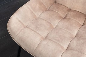 Set de 4 scaune ROADSTAR catifea sampanie greige