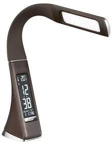 Solight WO46-H - LED lampa de masa dimmabila cu display LED/6W/230V maro