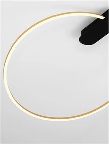 Lustra LED aplicata design modern minimalist KIKLOS auriu/negru