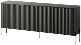 Comoda VERA, negru, PAL laminat, 190x40x80 cm