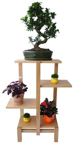 Suport cu polite suspendate pentru plante, lemn de stejar Stejar Natur