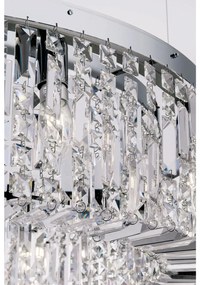 Lustra cristal Asfour design modern de lux Ring 110cm chrome plated