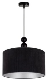 Lustră pe cablu Duolla LYON 1xE27/15W/230V d. 40 cm negru