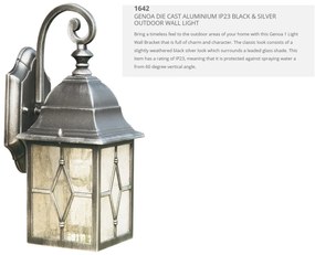 Aplica perete de exterior stil traditional IP23 Genoa 1642 SRT