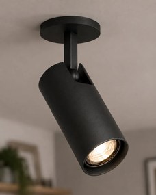 Spot incastrat directionabil cu bec GU10 Linca negru