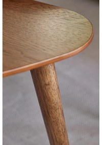 Măsuțe de cafea maro 2 buc. cu aspect de lemn de stejar 70x100 cm Adda – Unique Furniture