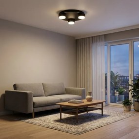 Brilagi - Plafonieră LED RGB dimabilă MONO, 3x GX53/14W/230V, Wi-Fi Tuya, diametru 30 cm, neagră