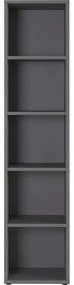 Bibliotecă gri antracit 45x197 cm Agenda – Germania