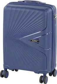 Valiză de cabină TravelLux Endure cu hard top și roți detașabile 35x55x20 cm albastru închis