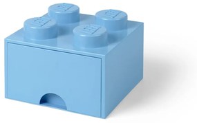 Cutie pătrată pentru depozitare LEGO®, albastru deschis