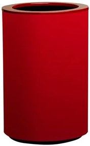 Ghiveci cilindric cu auto-irrigare STEEL PLUS, diferite variante - Hobby Flower Dimensiuni: Ø 35 x 75, Culoare: roşu