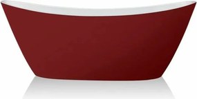 Cada freestanding Inter Ceramic rosu-alb 170x80 cm