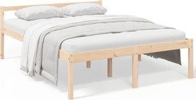 vidaXL Pat pentru seniori, 160x200 cm, lemn masiv de pin