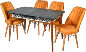 Scaun living tapitat Valentina portacaliu  Homs