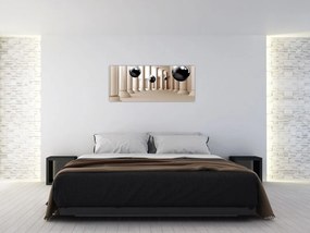 Tablou - Minge între stâlpi (120x50 cm)