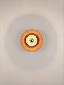 Aplica de perete cu design texturat Nora caramiziu/ natur