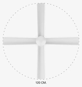 Ventilator LED de tavan FARO 33756 FRASER LED/16W/230V alb d. 120 cm + telecomandă