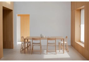 Masă de dining din lemn de stejar 90x200 cm Derven – Gazzda