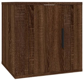vidaXL Dulap TV montat pe perete, stejar maro, 40x34,5x40 cm
