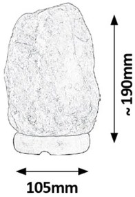 Rabalux 4120 - Lampă de sare ROCK 1xE14/15W/230V