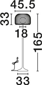 Lampa de podea pentru terasa exterior IP54 MARCY