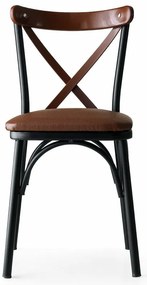 Set de scaune de sufragerie Ekol Brown, 4 buc.