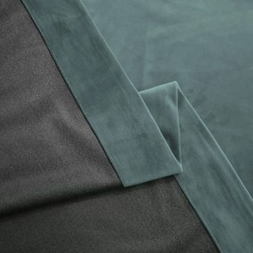 Set draperie din catifea blackout cu inele, Madison, densitate 700 g/ml, Morning Blue, 2 buc
