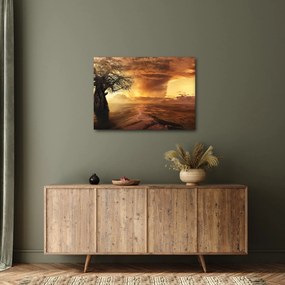 Tablou cu norii portocalii (70x50 cm)