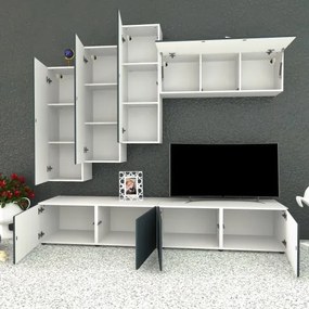 Living Armonia V3 MDF Gri - cu sistem &quot;PUSH TO OPEN&quot;