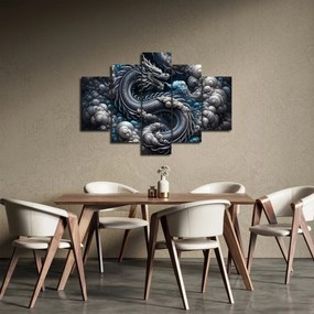 Tablou – Dragon în fum (150x105 cm)