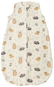 Sac de dormit de vara pentru copii din muselina dubla 0-6 luni Kidizi Cuddly Buddies, bumbac 100%, 0.3 tog
