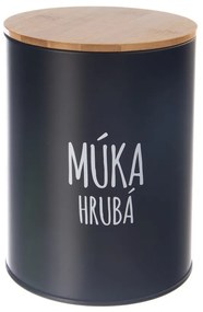 Orion Cutie metalică pentru făină BLACK