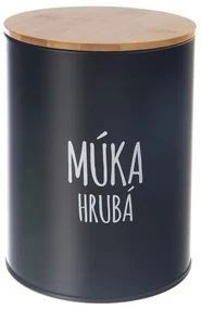 Orion Cutie metalică pentru făină BLACK