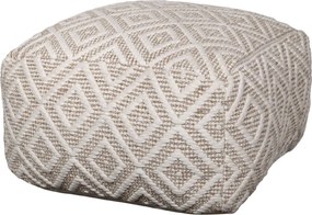 Pouf latte din bumbac si fibre reciclate, "Lounge"