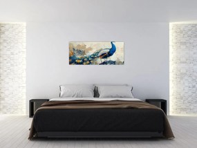 Tablou - Peacock, pictură (120x50 cm)