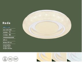Plafoniera LED moderna cu decor stralucitor RADA 24W