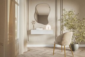 MAA42 - Masuta Consola suspendata Alba, 90 / 110 cm, masa de toaleta cu 1 / 2 sertar(e), cosmetica machiaj, vanity