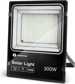Proiector LED solar dimabil Aigostar LED/300W/3,2V IP65 + telecomandă