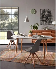 Masă dining extensibilă Kave Home Oakland, 120 x 90 cm , alb