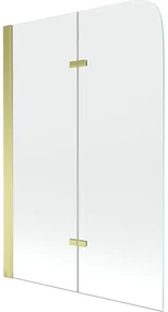 Mexen Felix paravan cadă 2-aripi80 x 140 cm, transparent, Aurie - 890-080-002-50-00