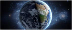 Tablou - Vedere din spațiu (120x50 cm)